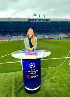 Laura is the face of TNT Sports' Champions League coverage