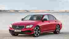 2017 Mercedes-Benz E Class sedan parked in front of water