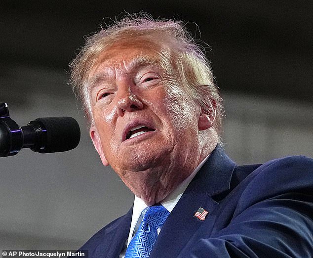 President Donald Trump commented on situation at a political rally in Iowa last week