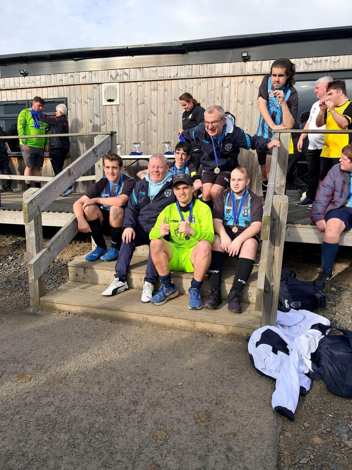 The players have "made friendships they wouldn't normally make" thanks to Arthurlie Pan FC