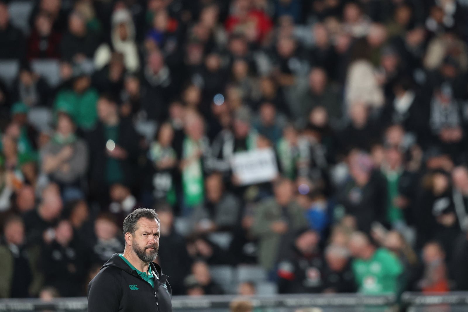 Ireland head coach Andy Farrell will be without the services of captain Caelan Doris for next month's Nations Championship fixtures. Photograph: Michael Bradley/AFP via Getty Images