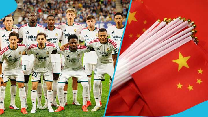 Real Madrid, China, Real Madrid China apology, Kylian Mbappé controversy, Mbappé comments about China, China Media Group La Liga suspension, Chinese companies end Mbappé sponsorships, La Liga broadcasts in China, Mbappé commercial deals.