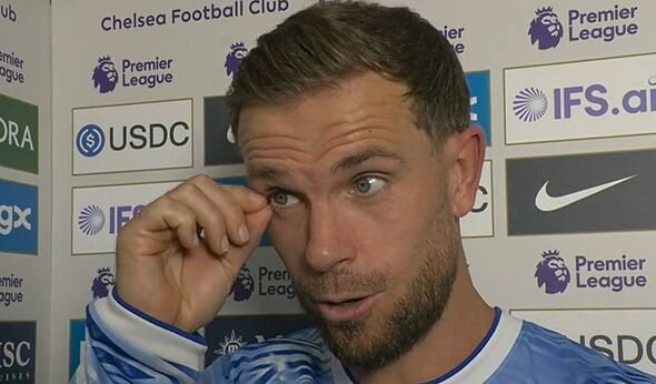 Jordan Henderson speaks during an interview