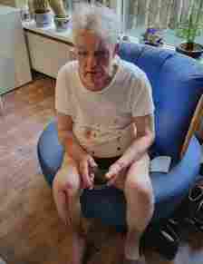 Shocking images from the aftermath of the assault showed the elderly Dutchman sitting bloodied and confused as he waited for police