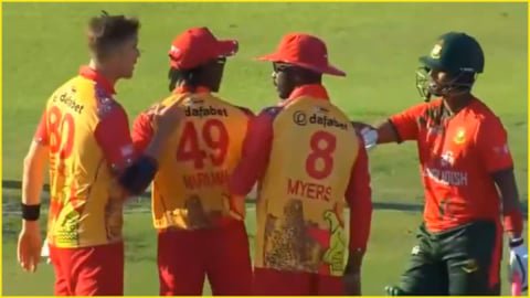 Brad Evans Fight Video: ZIM vs BAN मैच में Bangladesh खिलाड़ियों से बहस का वायरल वीडियो