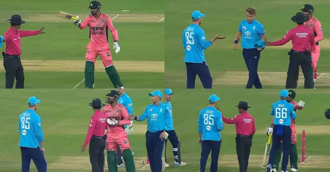 WATCH: Haris Rauf charges towards Will Jacks as duo engage in heated exchange during PAK vs ENG ODI Tri-Series thriller