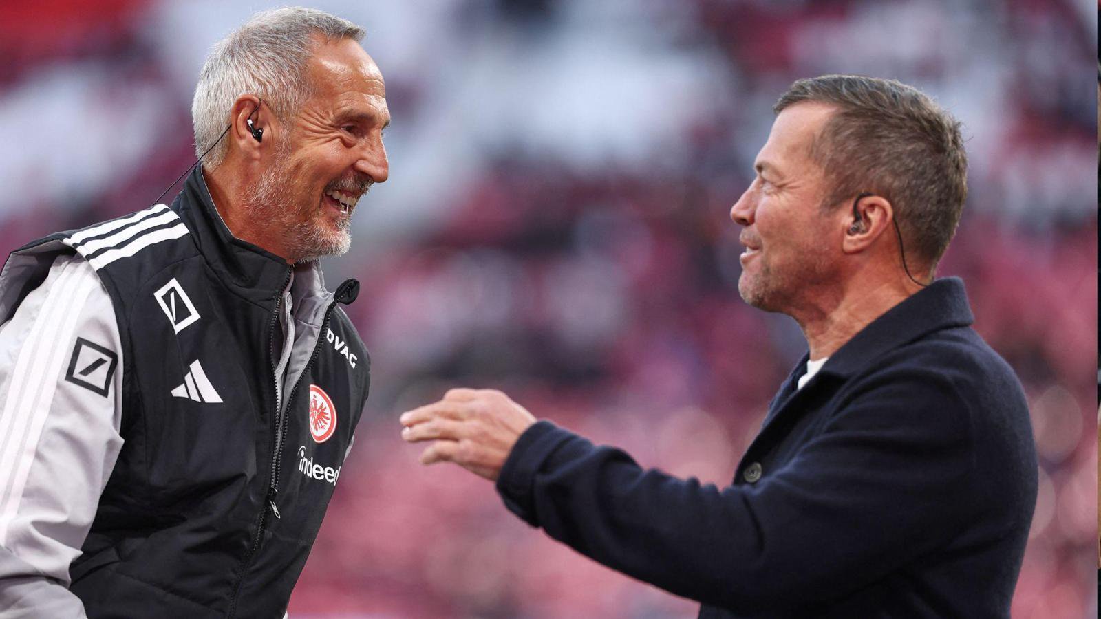 Verzweifelten an der Niederlage gegen Dortmund: Adi Hütter und Lothar Matthäus.