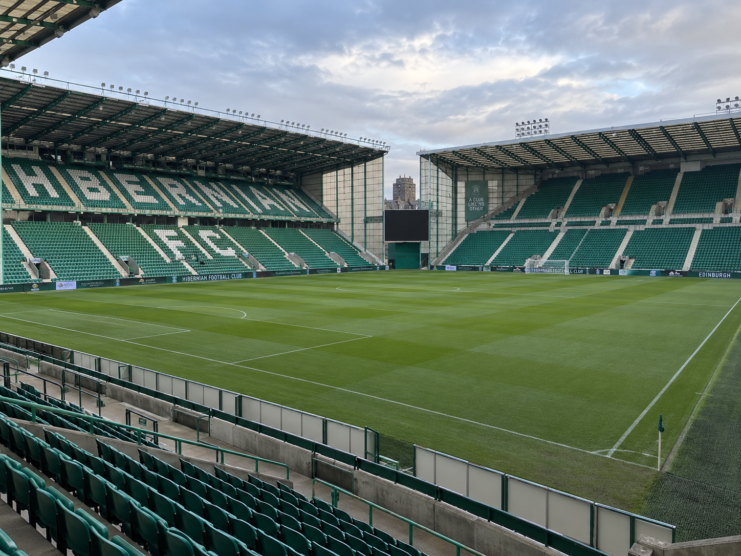 Empty Easter Road Stadium Panorama