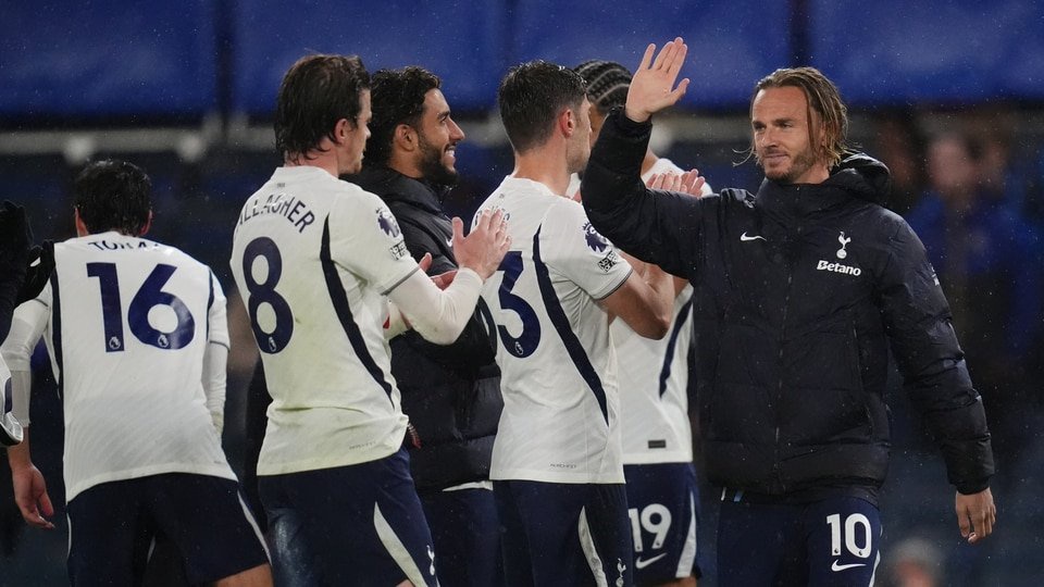 Tottenham Hotspur defeated Chelsea 2-0 on Saturday night. (John Walton/PA via AP)