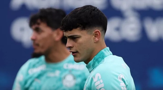 O jogador Ramón Sosa, da SE Palmeiras, durante treinamento, na Academia de Futebol. (Foto Cesar GrecoPalmeirasby Canon)