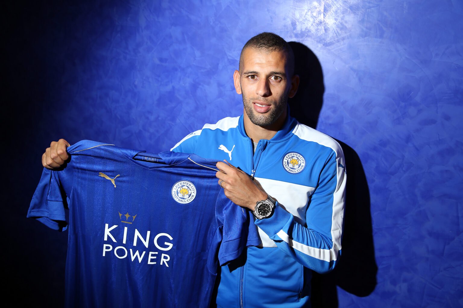 Leicester City Unveil New Signing Islam Slimani.