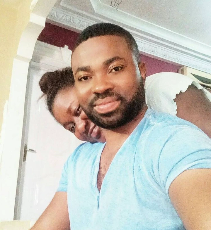 Kumawood actor Samuel Ofori shows off his beautiful wife and son 5