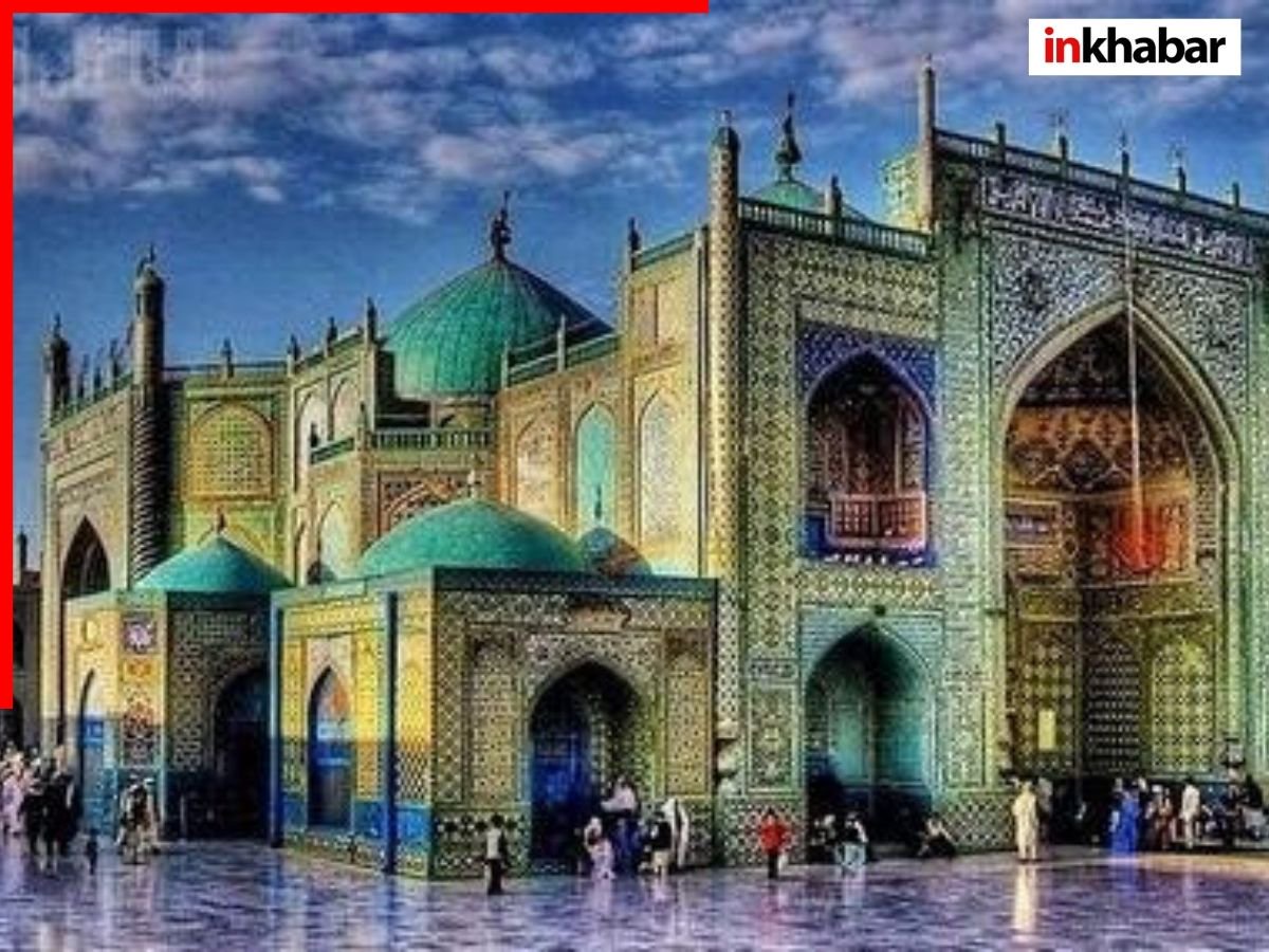 mosque of Mazar-e-Sharif in Afghanistan