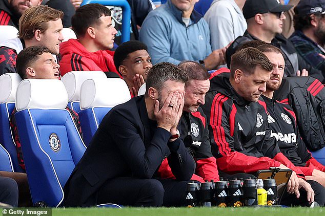 Michael Carrick’s future at Manchester United looks increasingly untenable after his side imploded in the second half to lose 2-0 against Chelsea at Stamford Bridge