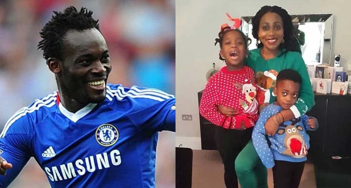 See pictures of Micheal Essien, his wife and children