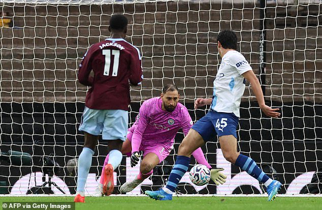 Gianluigi Donnarumma was criticised for failing to prevent two goals from Nicolas Jackson