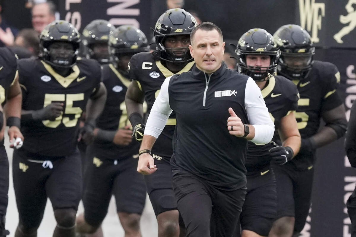 Wake Forest Demon Deacons head coach Jake Dickert