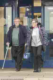 Allen Morgan, slowed down by ­ diabetes and walking with a stick, was ­convicted of conspiracy to murder while Margaret Morgan was acquitted at Luton Crown Court