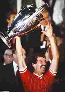 He also shared a shot of Mail Sport columnist Graeme Souness celebrating with Liverpool