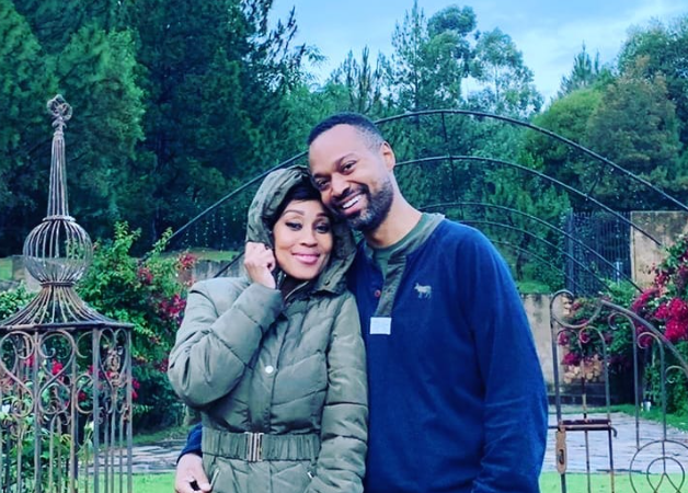 Kgomotso Christopher and her hubby celebrate their anniversary