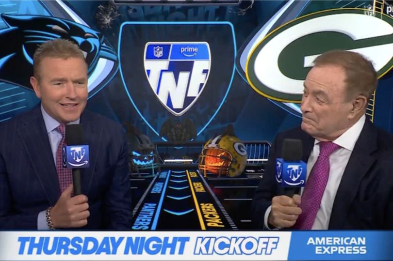 Michaels and Herbstreit debated what the Packers should do with the ball as just over two-and-a-half minutes remained against the Panthers