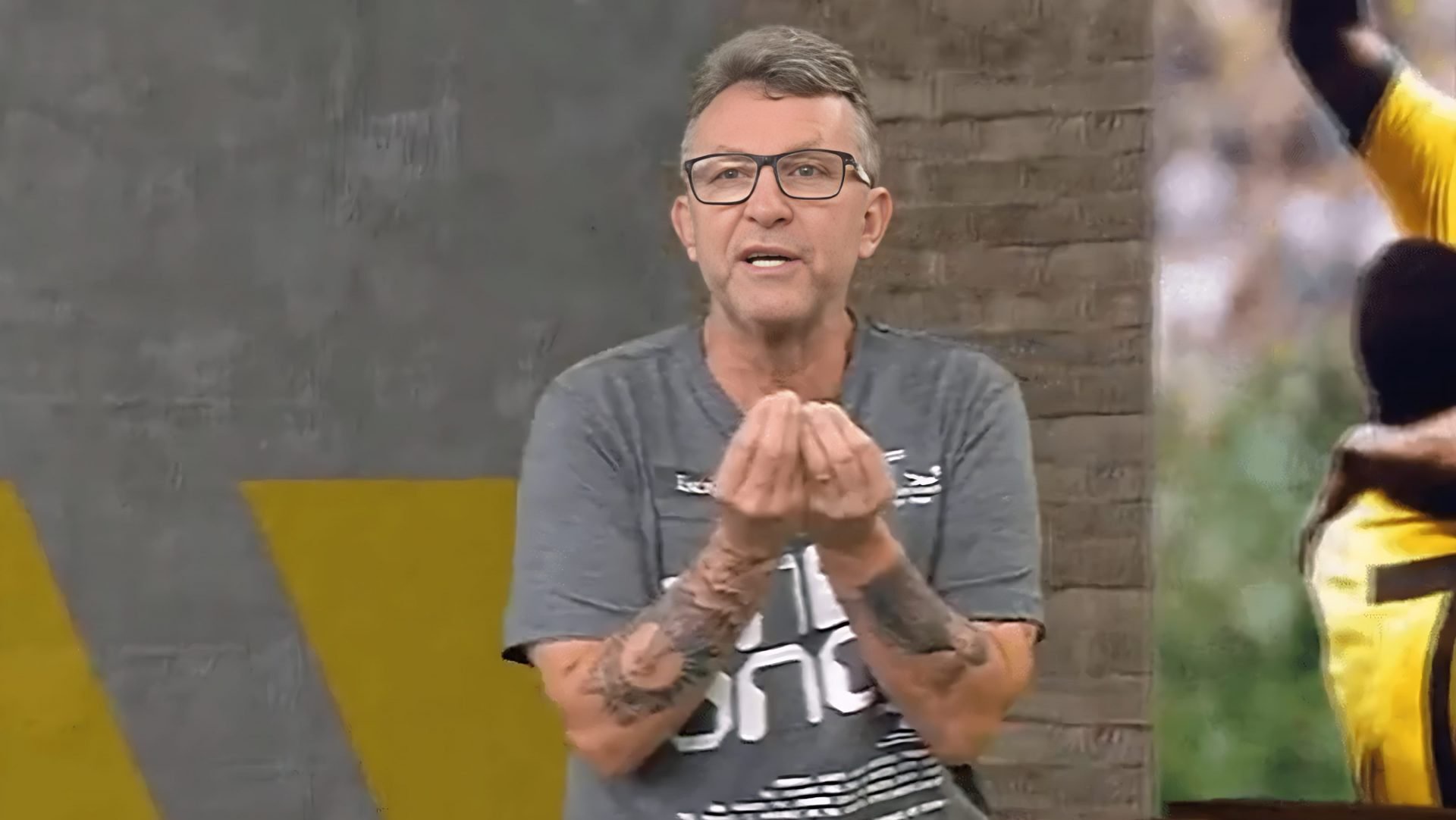 Neto durante programa na Band - Foto: Reprodução/ TV Bandeirantes.