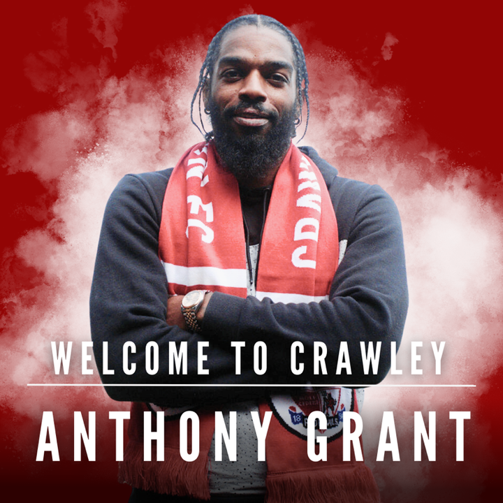 Crawley Town FC on Twitter: "📝 𝙂𝙍𝘼𝙉𝙏 𝙎𝙄𝙂𝙉𝙎 We are delighted to announce the signing of Anthony Grant on a deal until the end of the season👇 #TownTeamTogether 🔴" / Twitter