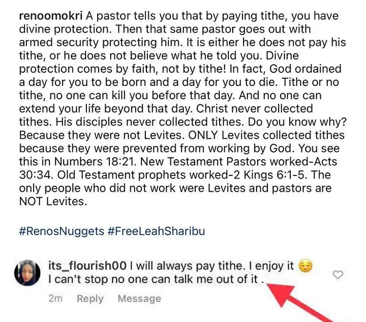 Turn to your neighbour and say … are classic hypnotic spells used by Pastors - Reno Omokri