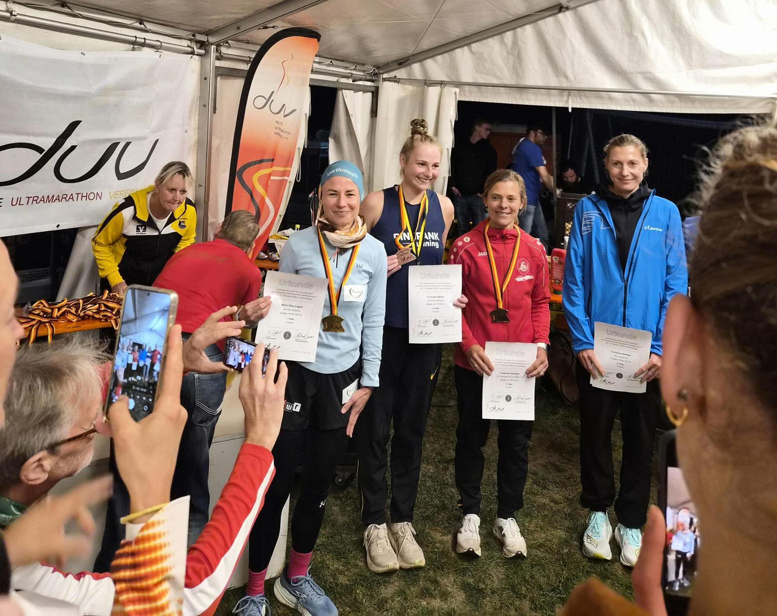 Leichtathletik, 2026, Maria Elisa Legelli, Böbing, Deutsche Meisterschaft 6-Stunden-Lauf, in Schwindegg, 1. Platz Frauen.