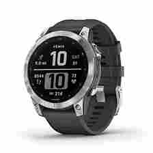 Garmin Fenix 7 adventure smartwatch in black and silver
