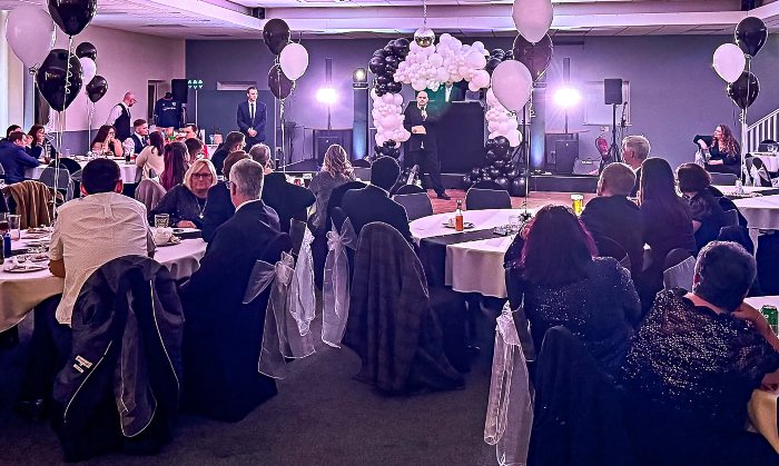 Publicity photo - Craig Acton addresses the audience at a previous Black Tie Ball (1)