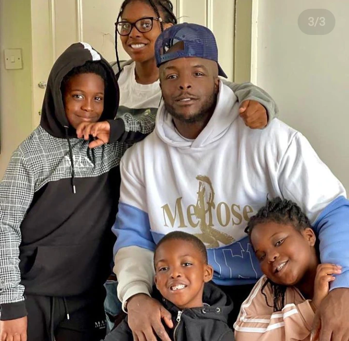 Adebayo Akinfewa and his children