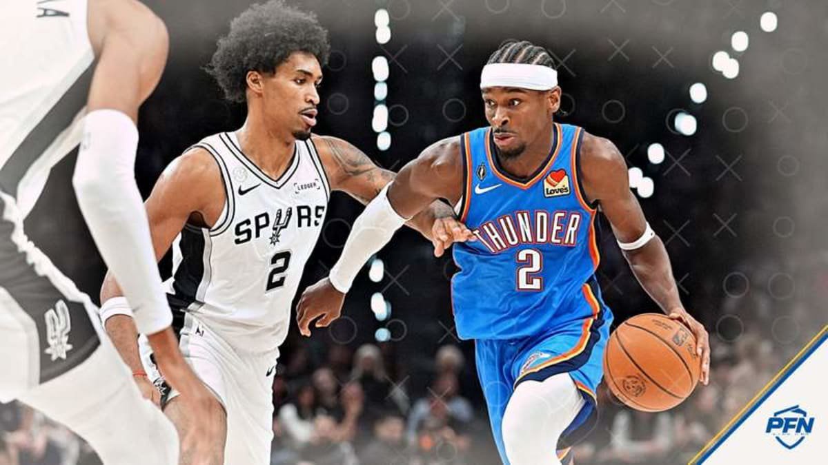 Shai Gilgeous-Alexander scored 32 points in the Thunder's win over the Spurs, but disputed foul calls sparked backlash from NBA fans.
