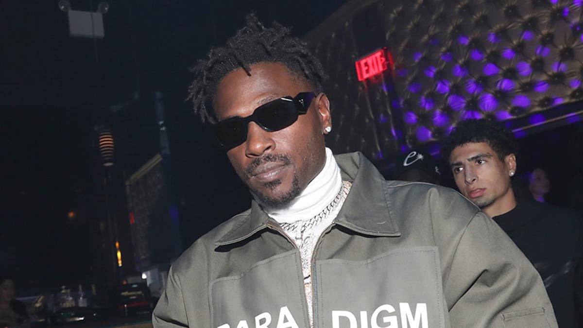 Antonio Brown attends an album release party at Wonderland in New York City.