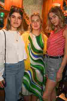 The model joined Molly Moorish-Gallagher and Anais Gallagher in Marylebone