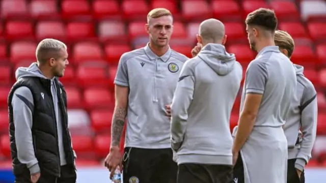 St Mirren players