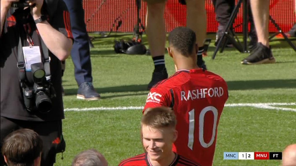 Marcus Rashford was emotional after the final whistle