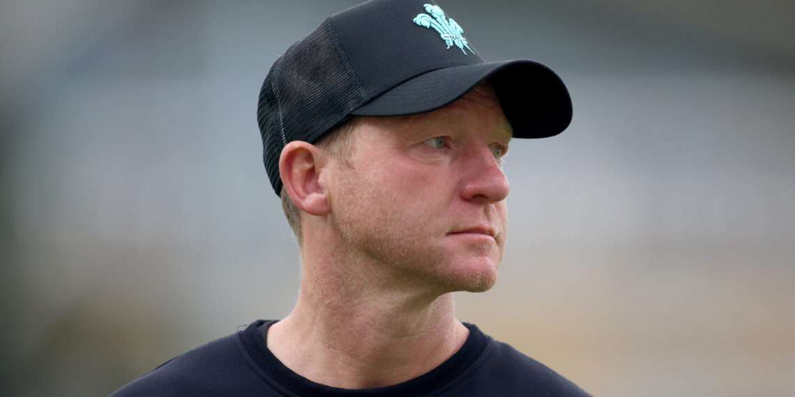 LONDON, ENGLAND - SEPTEMBER 17: Surrey Head Coach Gareth Batty at The Kia Oval on September 17, 2025 in London, England. (Photo by Tom Dulat/Getty Images for Surrey CCC)