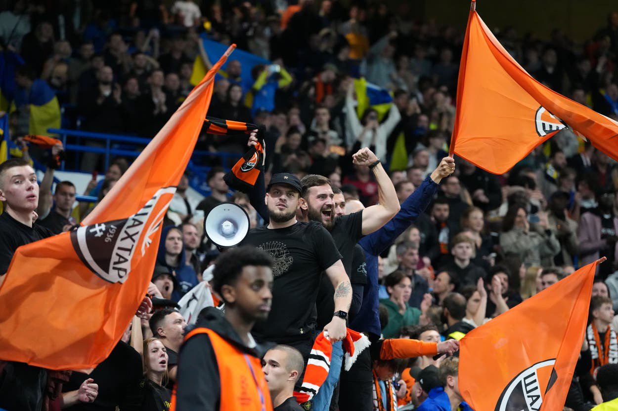 Shakhtar fans made themselves heard in their first ‘home’ match at Stamford Bridge