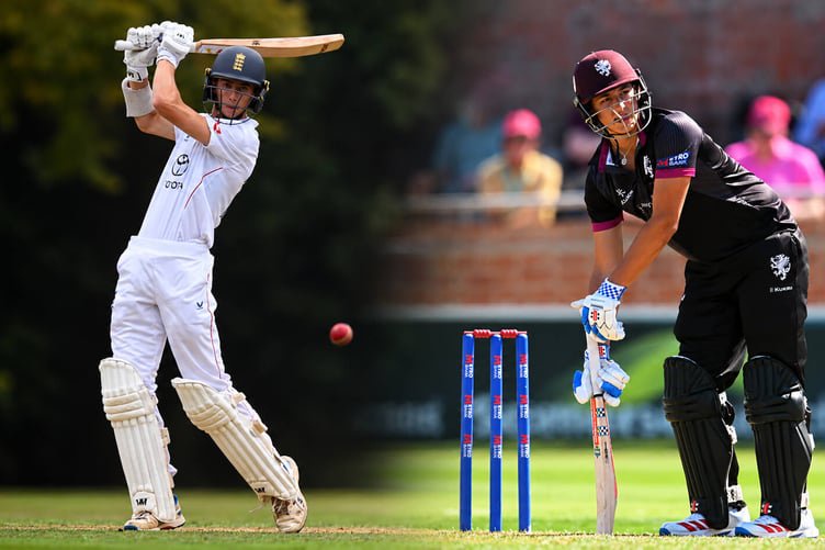 Bertie Michael (left) and Theo Lamey off to play for England Young Lions