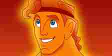 A closeup of Hercules from the Disney animated film, Hercules