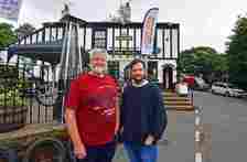 The Tap at Eastham Ferry pictured landlords Bob Muir and Callum Kee-McParlin