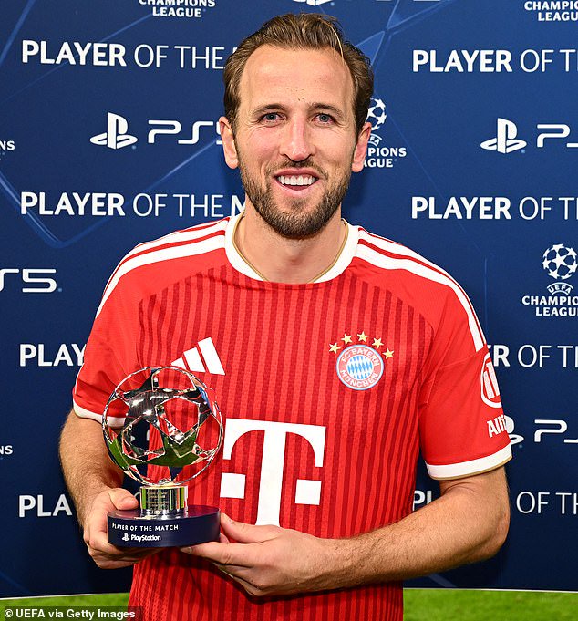 Kane's super performance against Arsenal earned him Player of the Match but he is hoping to receive a bigger personal accolade on Monday