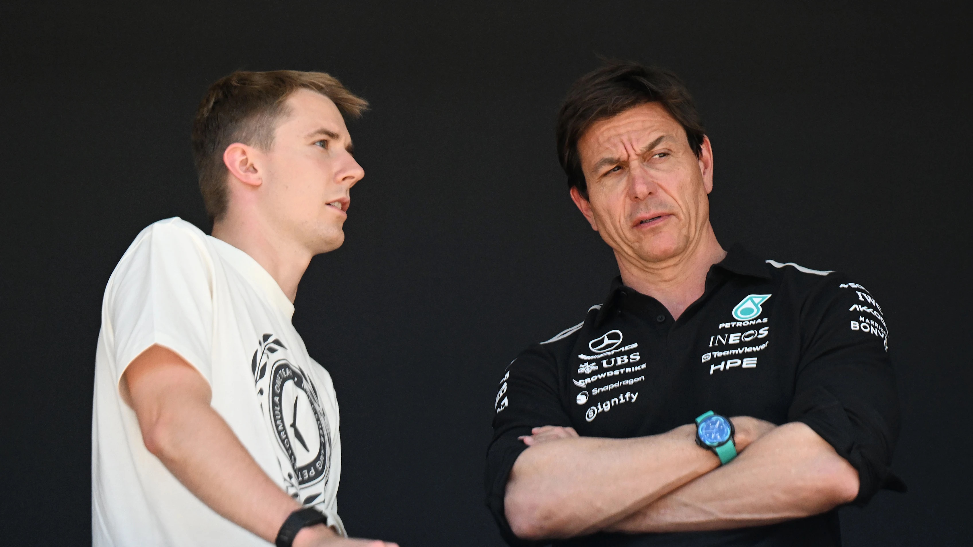 MONTE-CARLO, MONACO - JUNE 06: Frederik Vesti of Denmark and Mercedes AMG Petronas F1 Team and Toto