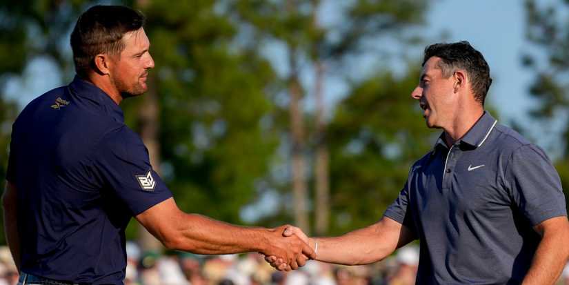 Bryson DeChambeau and Rory McIlroy