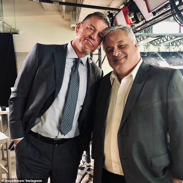 Troy Aikman took to social media to lead the tributes for the 59-year-old radio personality