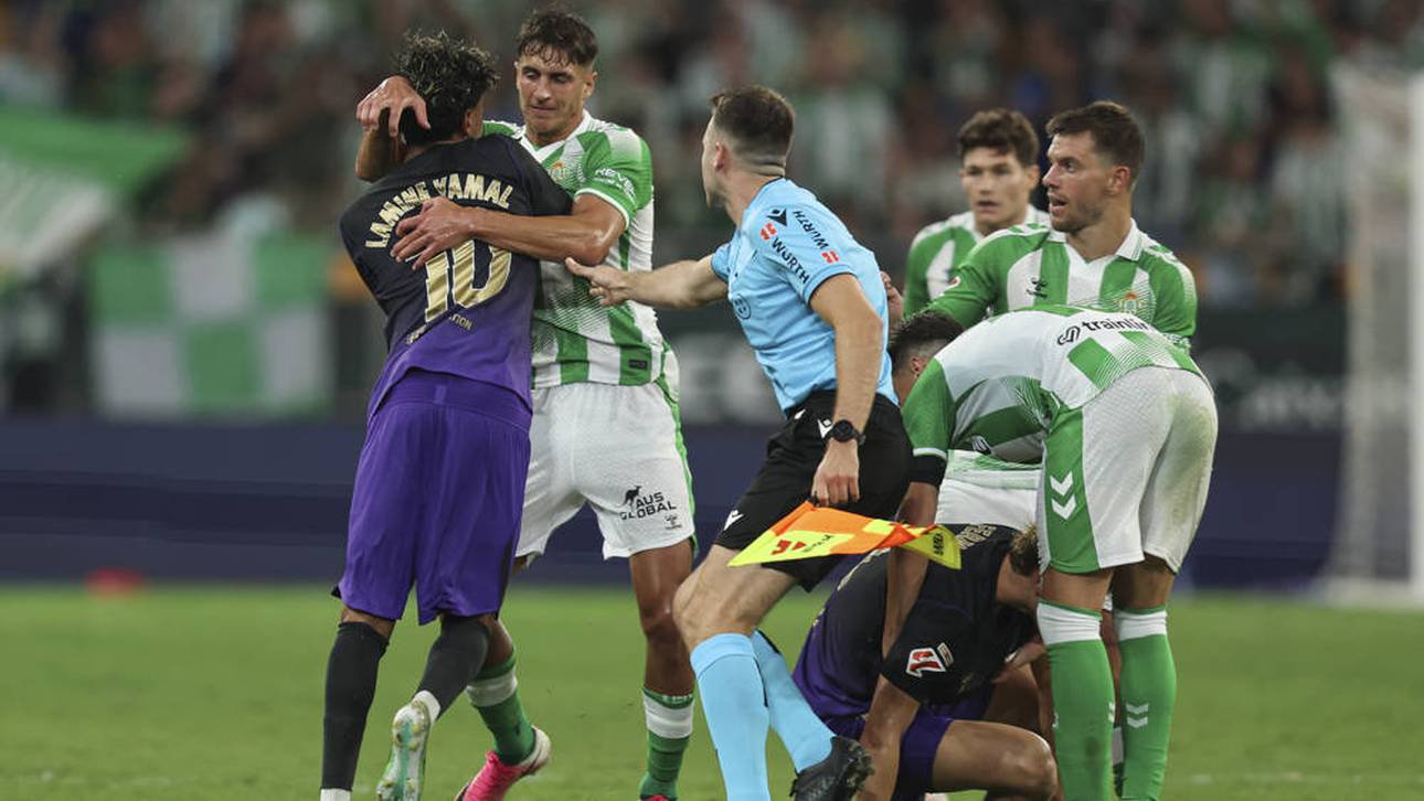 Lamine Yamal provozierte eine Rote Karte gegen Betis Sevilla