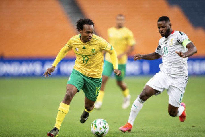 Ghana Football Association on Twitter: &quot;FULL TIME at the FNB Stadium in  Johannesburg #AFCON2021Q South Africa 🇿🇦 1-1 🇬🇭 Ghana ⚽️ 51&#39; Percy Tau  / 48&#39; @KudusMohammedGH #BlackStars #BringBackTheLove  https://t.co/D0fpSNgtWW&quot; / Twitter