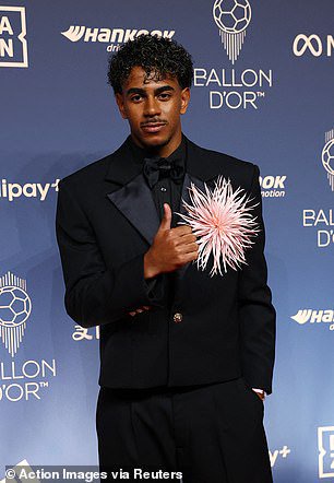 Yamal shared a message on Tuesday evening congratulating all winners on the evening
