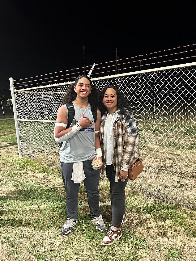 Tuiasosopo, pictured with his mom Nellie, died after being hit by a car on the sidewalk. Source: GoFundMe